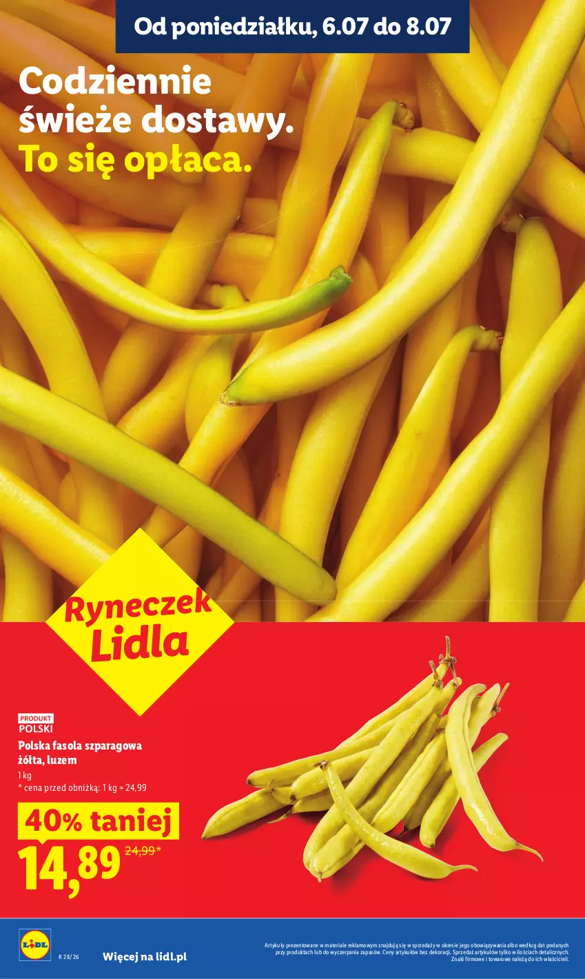 Gazetka promocyjna Lidl - Gazetka ważna od 6.07 do 8.07 - ważna 06.07 do 08.07.2026 - strona 16 - produkty: Fa, Fasola, Fasola szparagowa