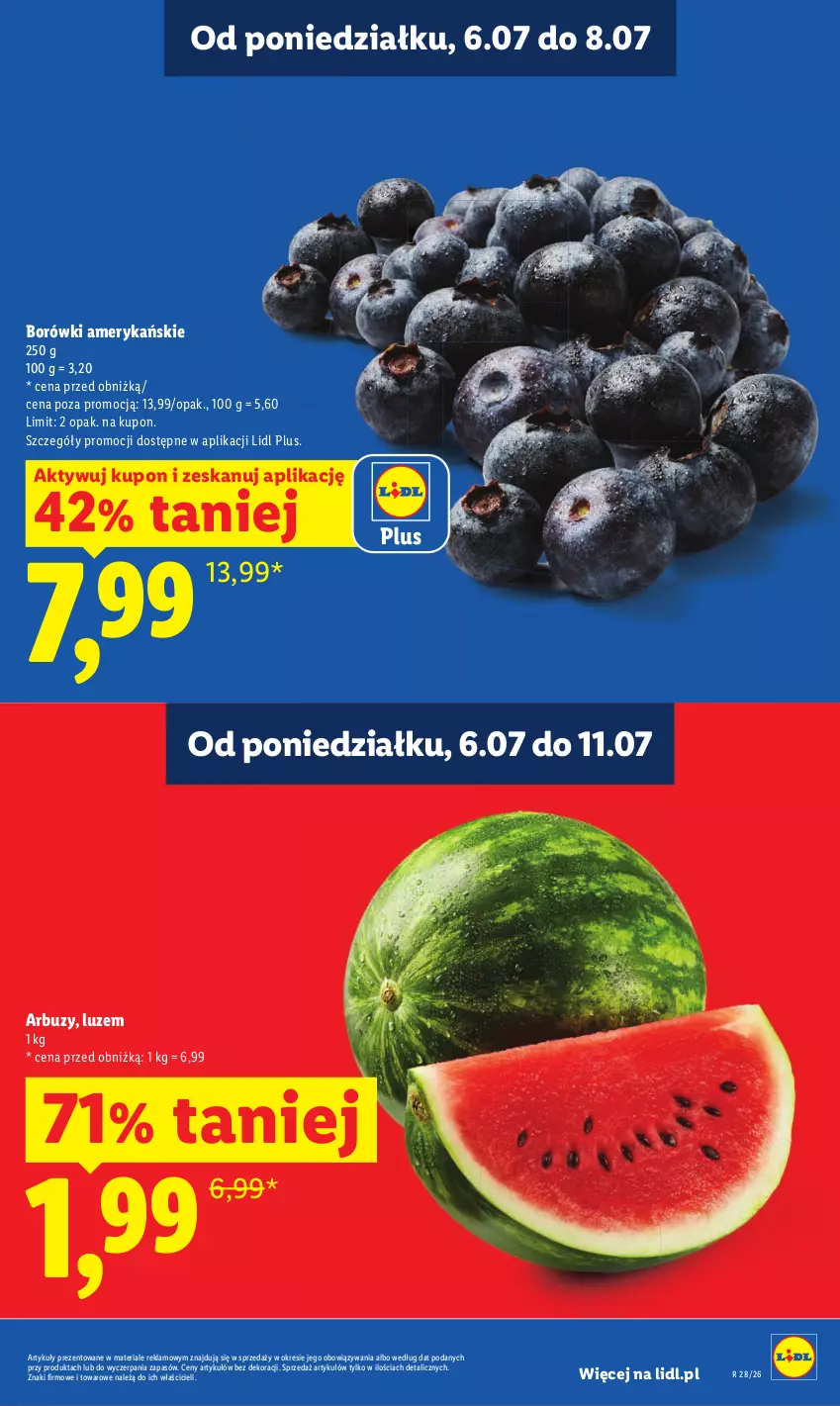 Gazetka promocyjna Lidl - Gazetka ważna od 6.07 do 8.07 - ważna 06.07 do 08.07.2026 - strona 17 - produkty: Arbuz