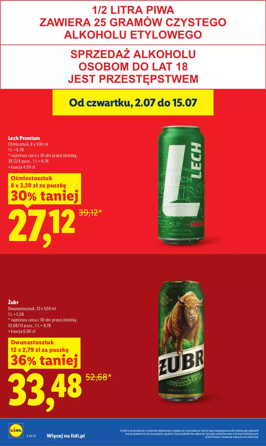 Gazetka promocyjna Lidl - Gazetka ważna od 6.07 do 8.07 - ważna 06.07 do 08.07.2026 - strona 20 - produkty: Lech Premium