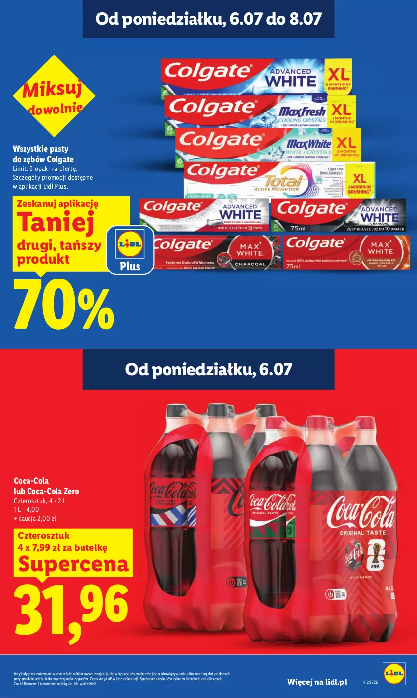 Gazetka promocyjna Lidl - Gazetka ważna od 6.07 do 8.07 - ważna 06.07 do 08.07.2026 - strona 21 - produkty: Coca-Cola, Colgate, LG