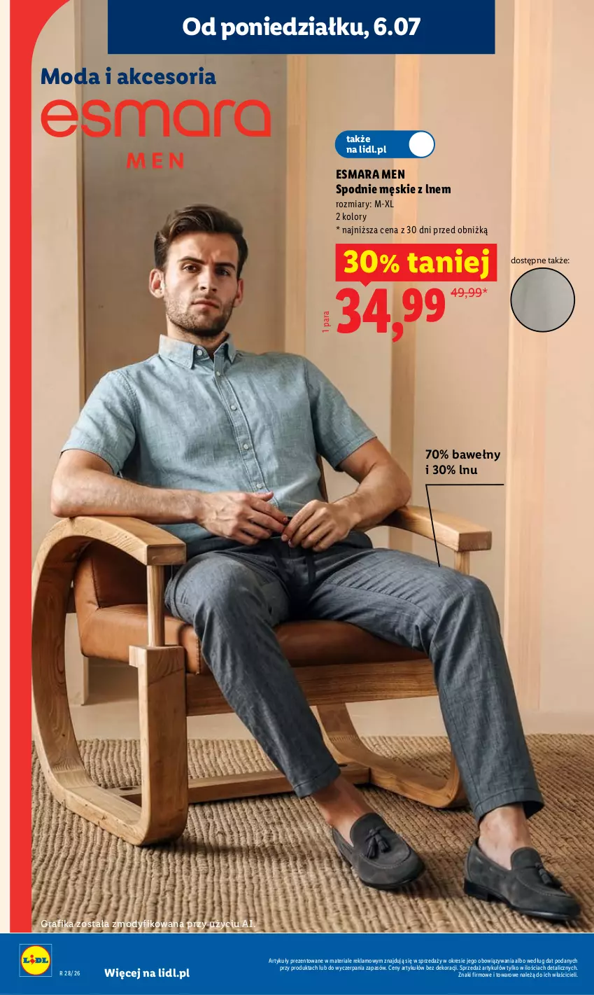 Gazetka promocyjna Lidl - Gazetka ważna od 6.07 do 8.07 - ważna 06.07 do 08.07.2026 - strona 30 - produkty: Gra, Grafika, Moda, Spodnie