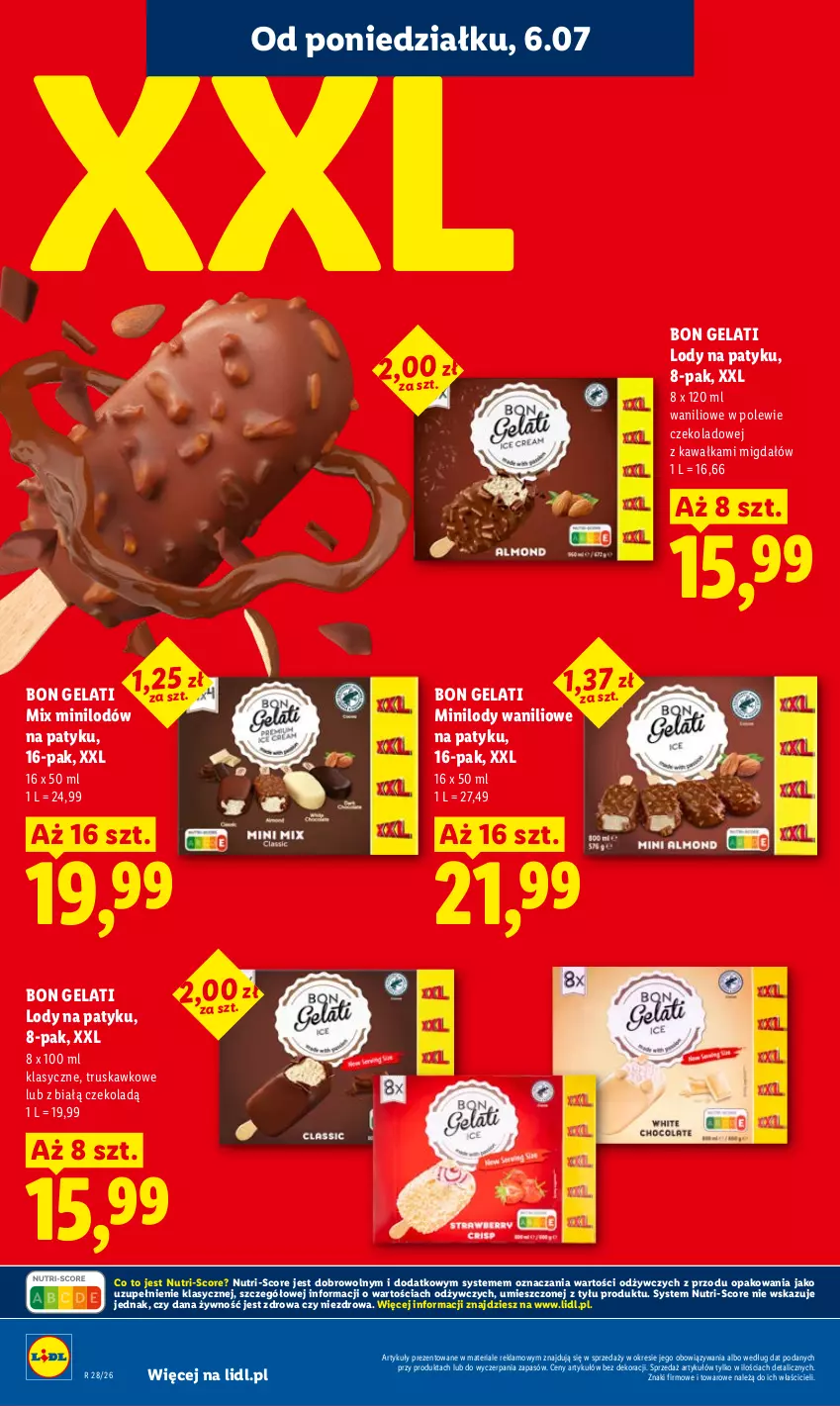 Gazetka promocyjna Lidl - Gazetka ważna od 6.07 do 8.07 - ważna 06.07 do 08.07.2026 - strona 50 - produkty: Kawa, Lody