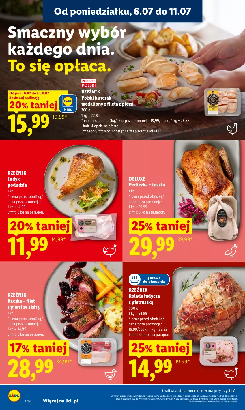 Gazetka promocyjna Lidl - Gazetka ważna od 6.07 do 8.07 - ważna 06.07 do 08.07.2026 - strona 64 - produkty: Gra, Grafika, Kaczka, Kurczak, Lion, Perliczka, Piec, Rolada, Tusz