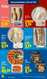 Gazetka promocyjna Lidl - Gazetka ważna od 6.07 do 8.07 - Gazetka - ważna od 08.07 do 08.07.2026 - strona 70 - produkty: Sałatka, Halibut, Pstrąg tęczowy, Grenadier, Tusz, Sałat, Pstrąg, Krewetki, Tuńczyk