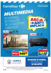 Gazetka promocyjna Carrefour - Gazetka Multimedia w dobrych cenach - Gazetka - ważna od 04.03 do 04.03.2023 - strona 1 - produkty: Urządzenie wielofunkcyjne, Canon, Telewizor