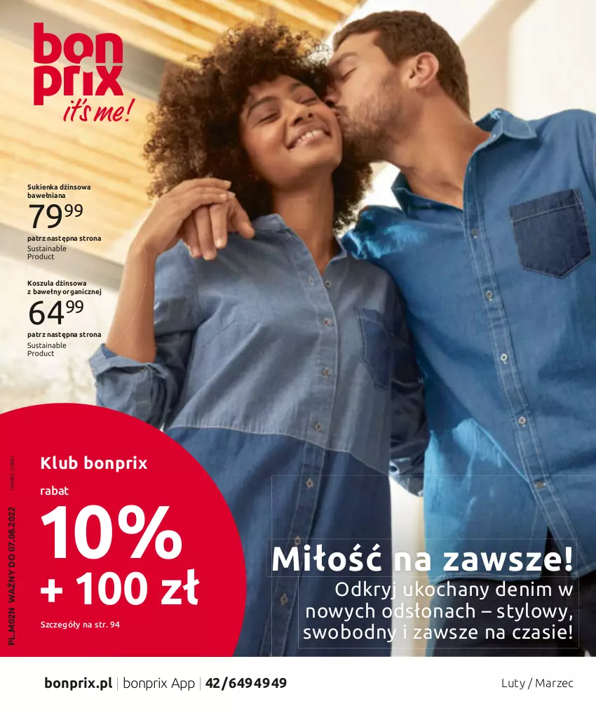 Gazetka promocyjna Bonprix - Miłość na zawsze! - ważna 07.02 do 07.08.2022 - strona 1 - produkty: Koc, Kosz, Koszula, Sukienka