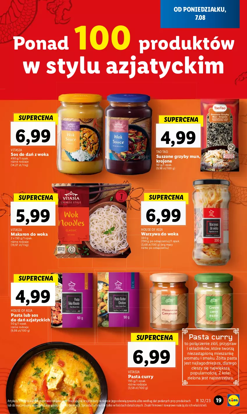 Gazetka promocyjna Lidl - GAZETKA - ważna 07.08 do 12.08.2023 - strona 35 - produkty: Grzyby, Grzyby mun, House of Asia, Makaron, Sos, Warzywa, Warzywa do woka