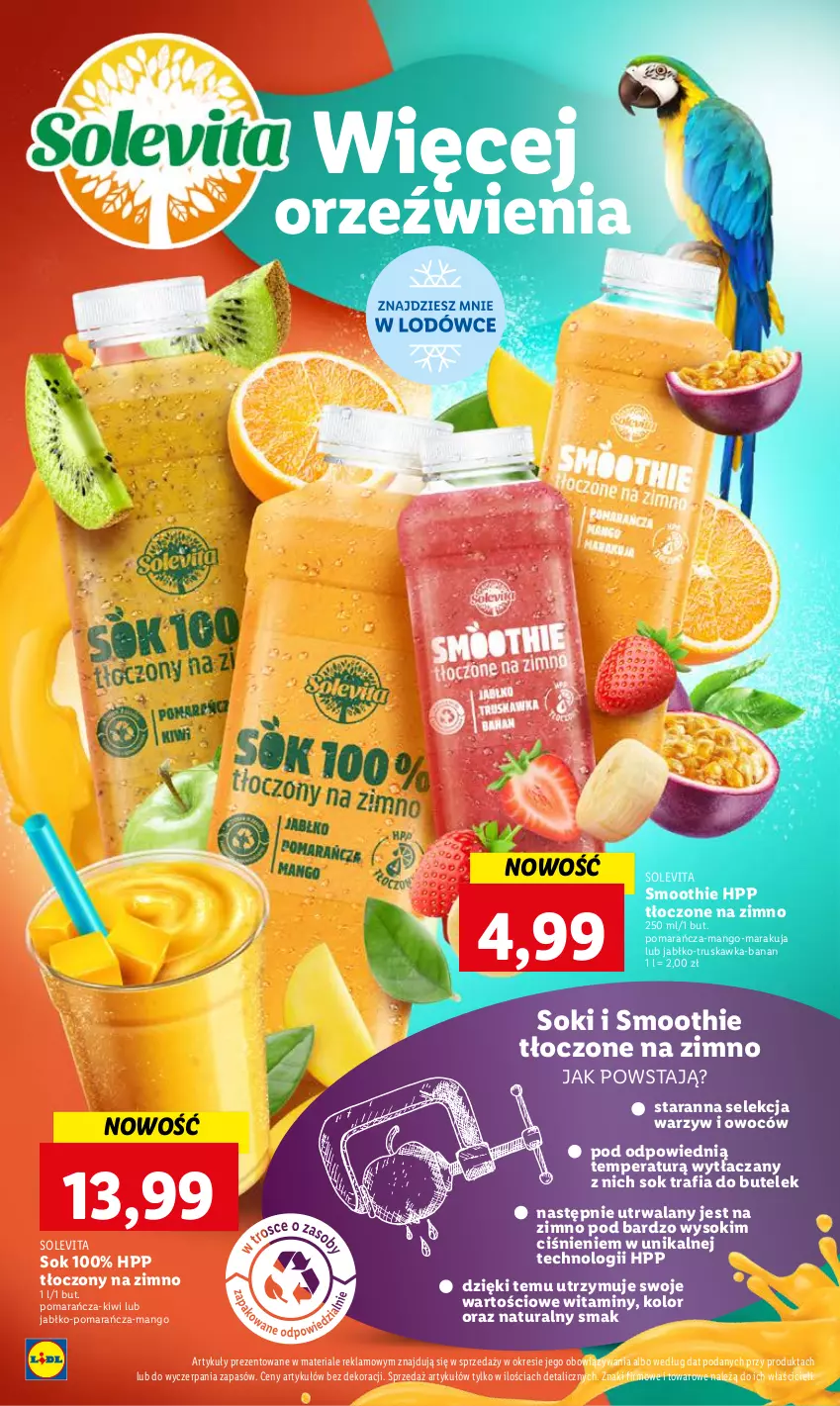 Gazetka promocyjna Lidl - GAZETKA - ważna 07.08 do 12.08.2023 - strona 55 - produkty: HP, Kiwi, Mango, Smoothie, Sok