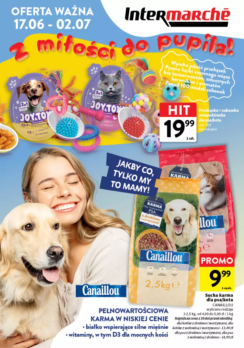 Gazetka promocyjna Intermarche - Gazetka Intermarche - ważna 17.06 do 02.07.2025 - strona 1 - produkty: Canaillou, Sucha karma, Warzywa