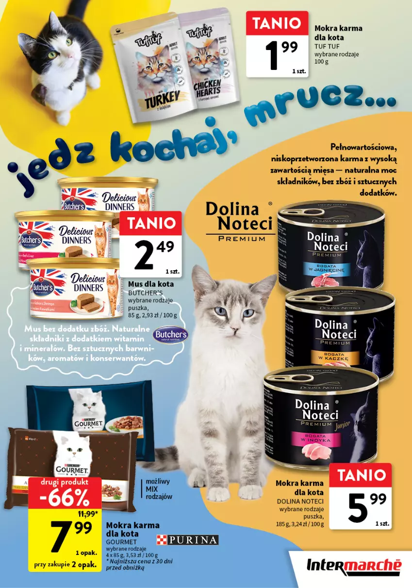Gazetka promocyjna Intermarche - Gazetka Intermarche - ważna 17.06 do 02.07.2025 - strona 9 - produkty: Butcher's, Koc, Mokra karma, Mus, Por, Sok
