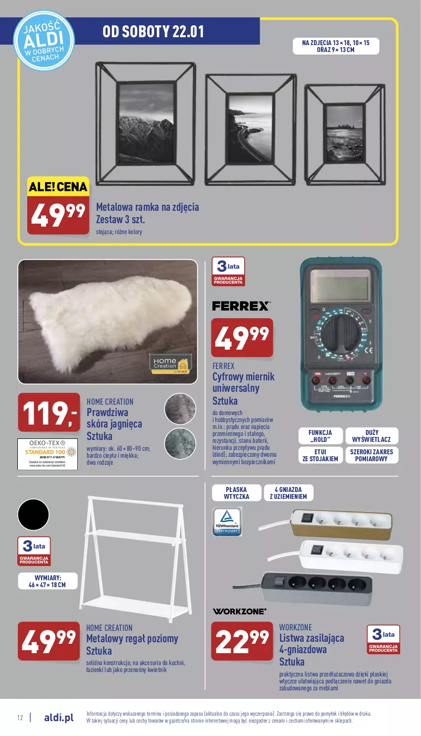 Gazetka promocyjna Aldi - Katalog Moda i Dom - ważna 19.01 do 22.01.2022 - strona 12 - produkty: Hobby, Kwietnik, Listwa, Piec, Ramka, Regał, Stojak