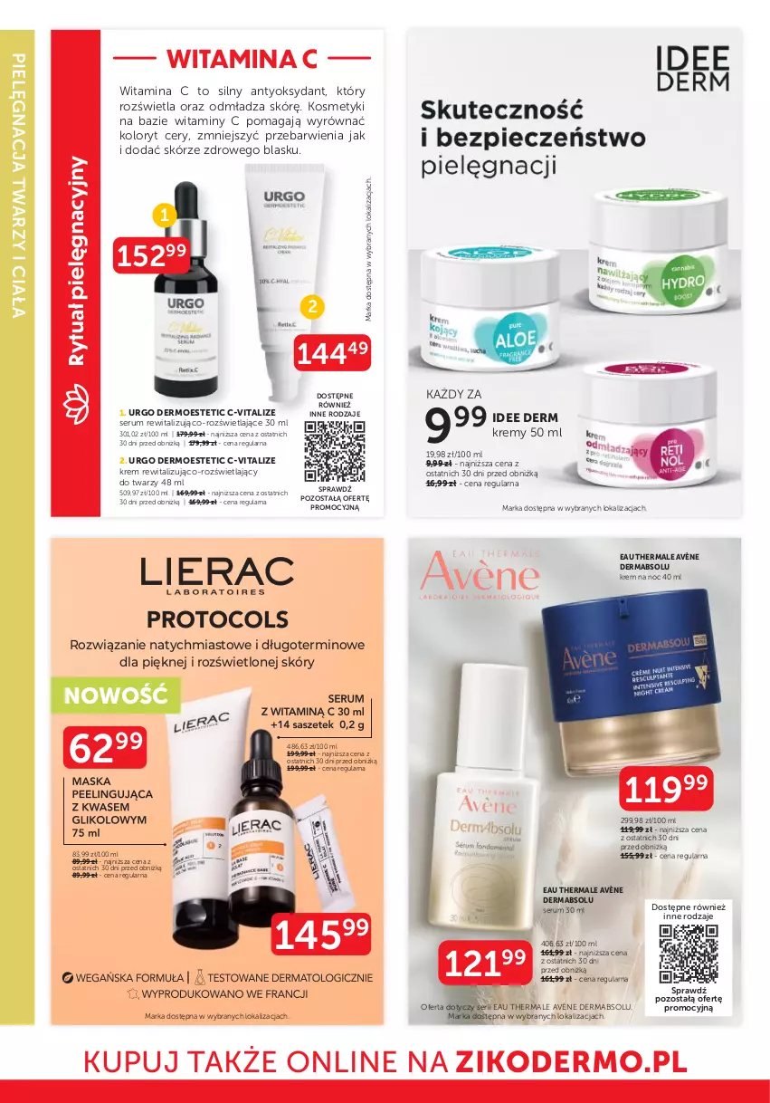 Gazetka promocyjna Ziko - Gazetka Ziko Dermo - ważna 15.05 do 28.05.2025 - strona 10 - produkty: Avène, Krem na noc, Rum, Ser, Serum, Urgo