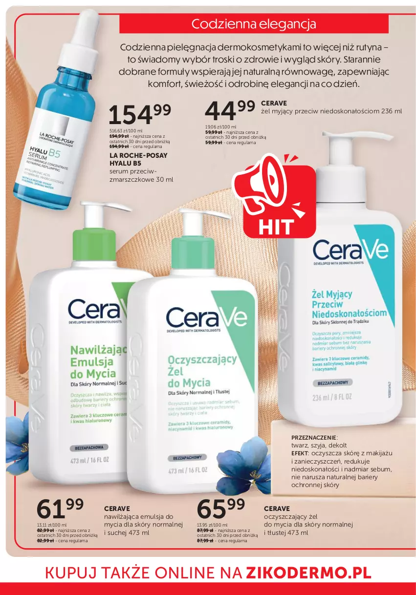Gazetka promocyjna Ziko - Gazetka Ziko Dermo - ważna 15.05 do 28.05.2025 - strona 2 - produkty: CeraVe, Emulsja, Emulsja do mycia, La Roche-Posay, Makijaż, Mars, Rum, Ser, Serum, Zdrowie