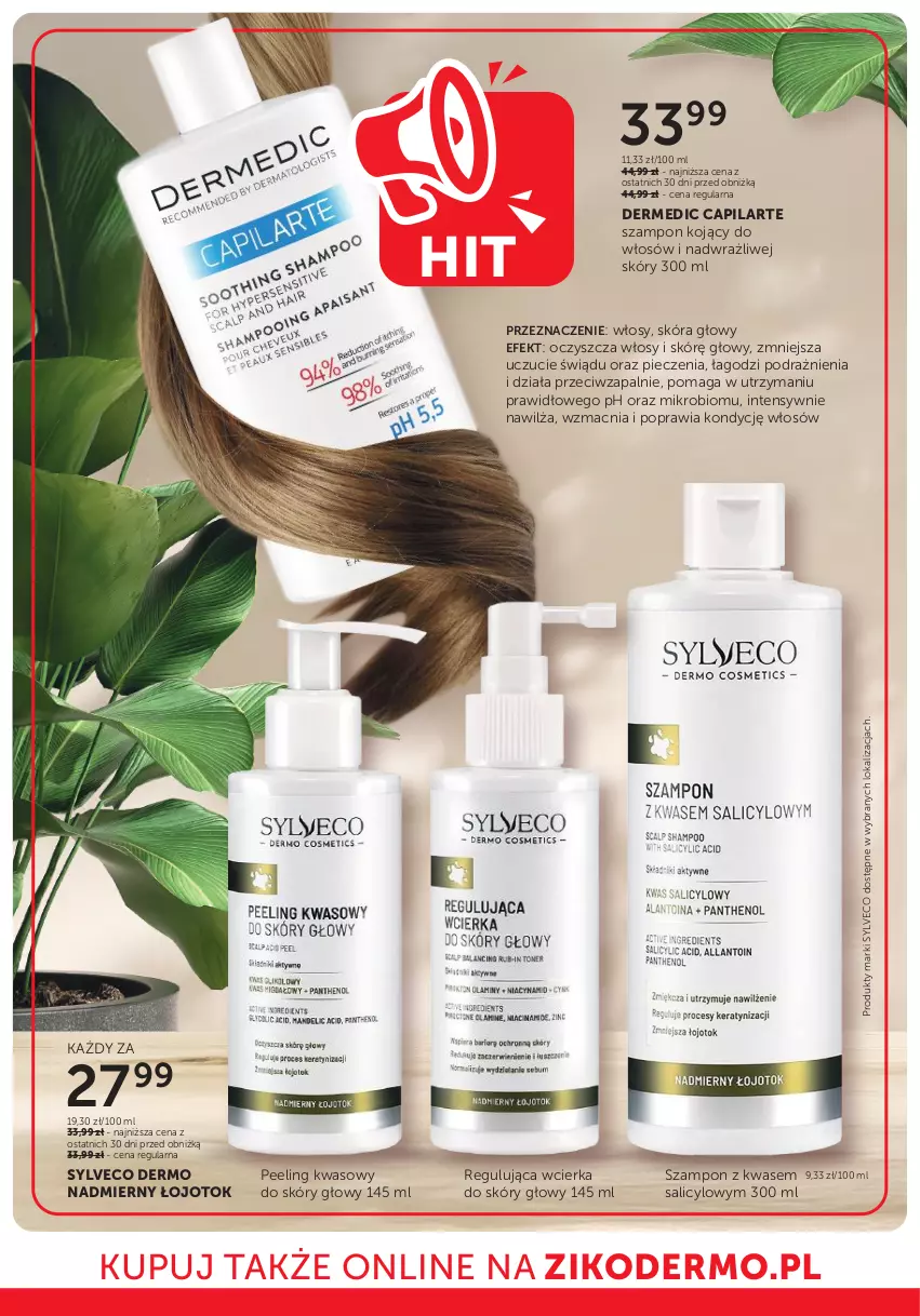 Gazetka promocyjna Ziko - Gazetka Ziko Dermo - ważna 15.05 do 28.05.2025 - strona 26 - produkty: Capilarte, Dermedic, Peeling, Piec, Szampon