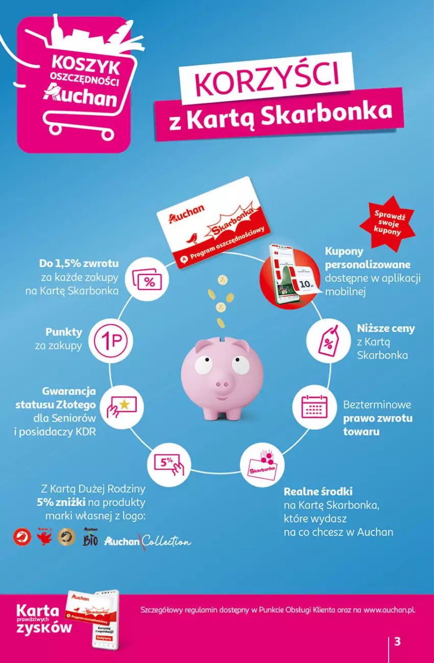 Gazetka promocyjna Auchan - Gazetka Koszyk Oszczędności Hipermarket Auchan - ważna 09.02 do 15.02.2023 - strona 3