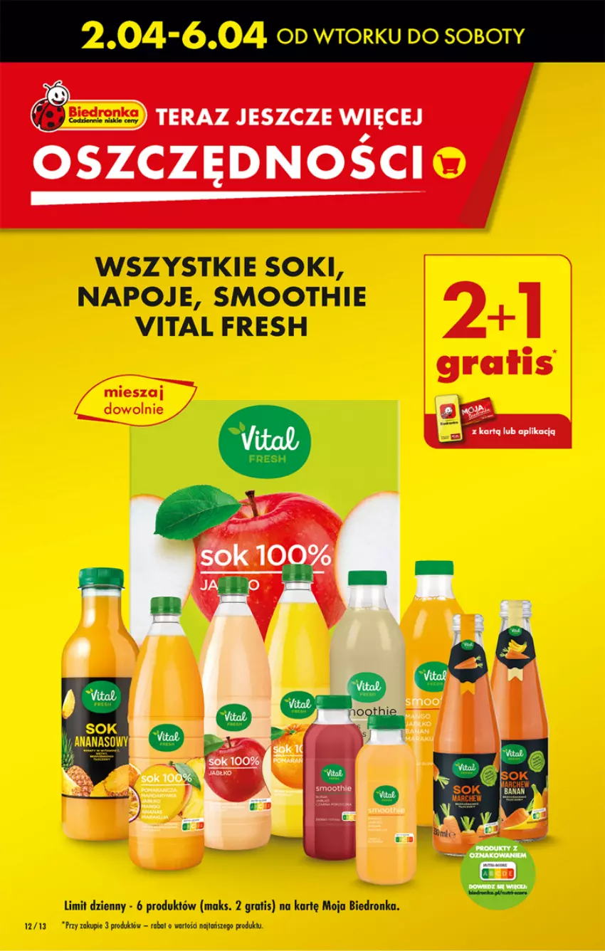 Gazetka promocyjna Biedronka - Od poniedzialku - ważna 08.04 do 13.04.2024 - strona 12 - produkty: Dron, Gra, Napoje, Smoothie, Sok, Tera