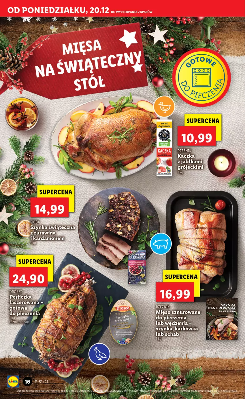 Gazetka promocyjna Lidl - GAZETKA - ważna 20.12 do 24.12.2021 - strona 16 - produkty: Mięso