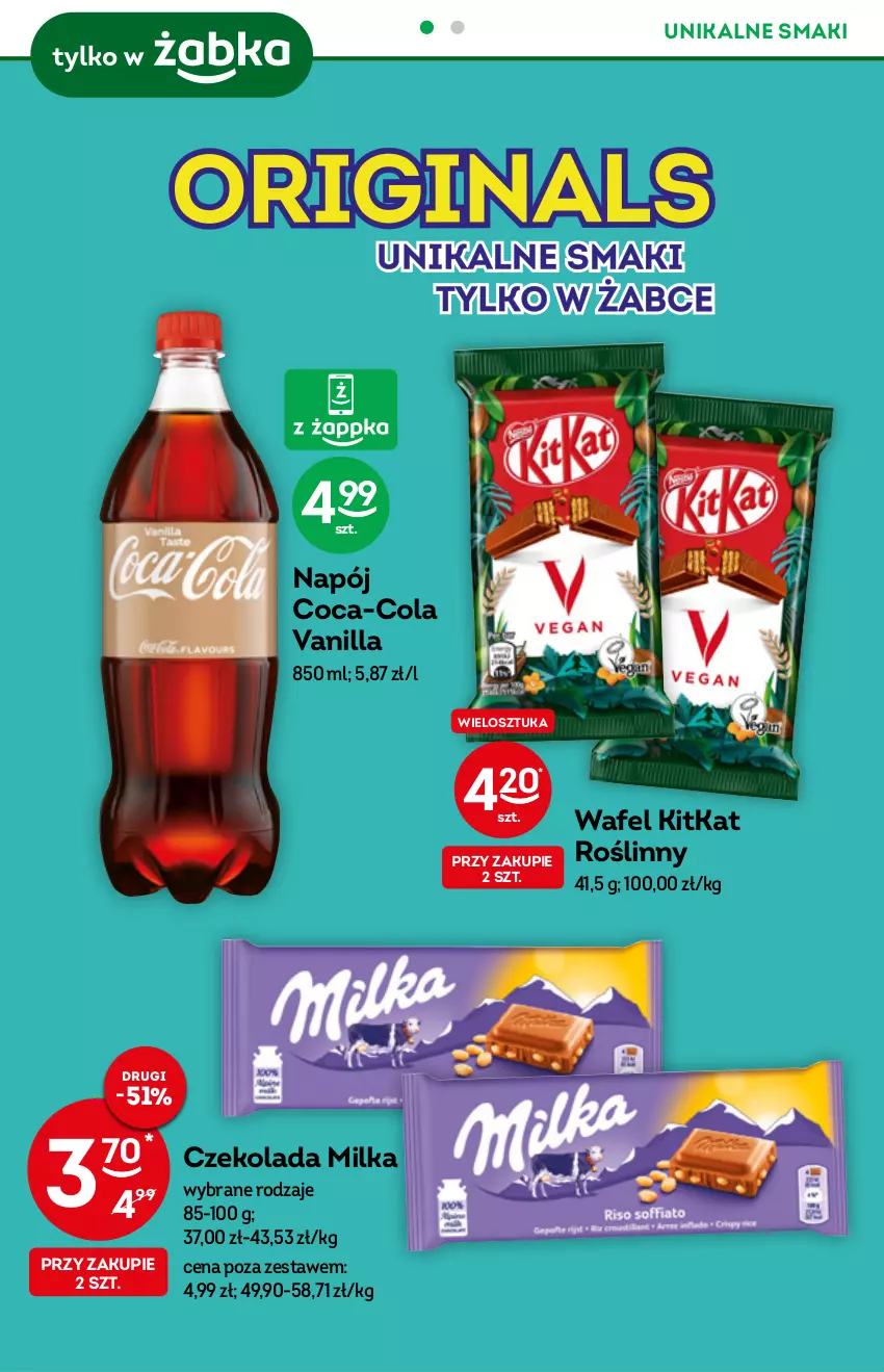 Gazetka promocyjna Żabka - ważna 10.11 do 23.11.2021 - strona 4 - produkty: Coca-Cola, Czekolada, Milka, Napój