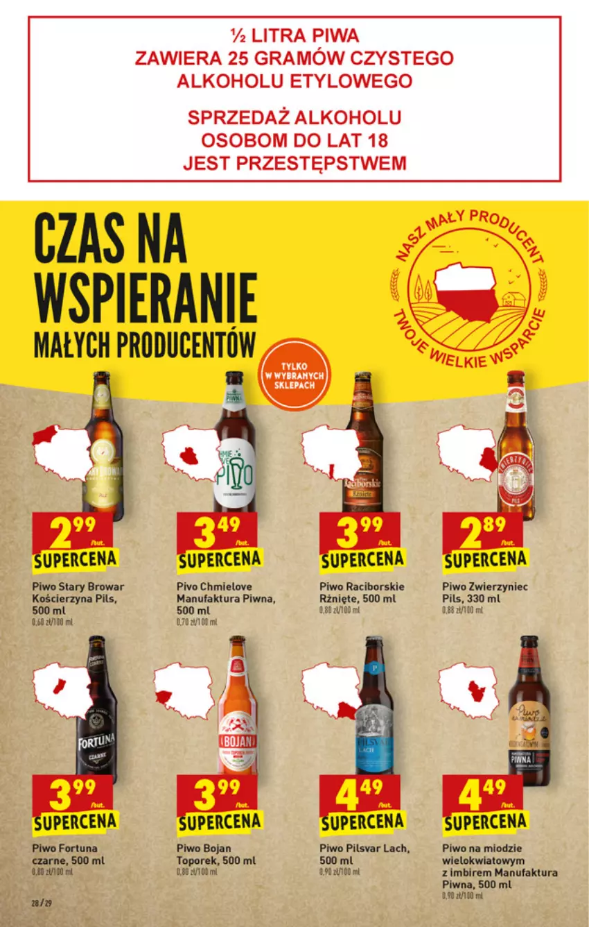 Gazetka promocyjna Biedronka - W tym tygodniu - ważna 08.04 do 14.04.2021 - strona 28 - produkty: Fa, Fortuna, Gra, Imbir, Piwa, Piwo, Por, Top