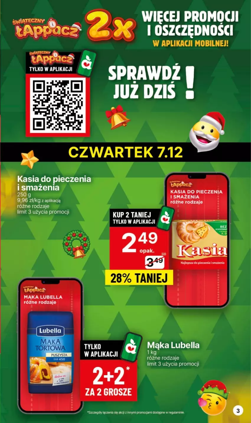 Gazetka promocyjna Delikatesy Centrum - NOWA GAZETKA Delikatesy Centrum od 7 grudnia! 7-13.12.2023 - ważna 07.12 do 13.12.2023 - strona 3 - produkty: Bell, Bella, Kasia, Lubella, Mąka, Piec