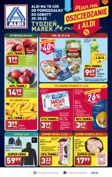 Gazetka promocyjna Aldi - Pełny katalog - Gazetka - ważna od 25.02 do 25.02.2023 - strona 1 - produkty: Kurczak, Lubella, Banany, Makaron, Jonagold, Kujawski, Por, Gra, Filet z piersi kurczaka, Mleczna Rzeka, Bell, Kurtka, Szampion, Morliny, Olej rzepakowy, Bella, Gala, Masło, Olej, Pomidory, Jabłka, Mleko, Fa