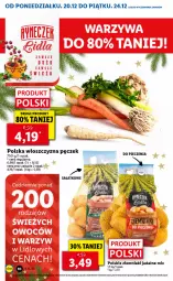 Gazetka promocyjna Lidl - GAZETKA - Gazetka - ważna od 24.12 do 24.12.2021 - strona 10 - produkty: Piec, Włoszczyzna pęczek, Ziemniaki, Sałat, Fa