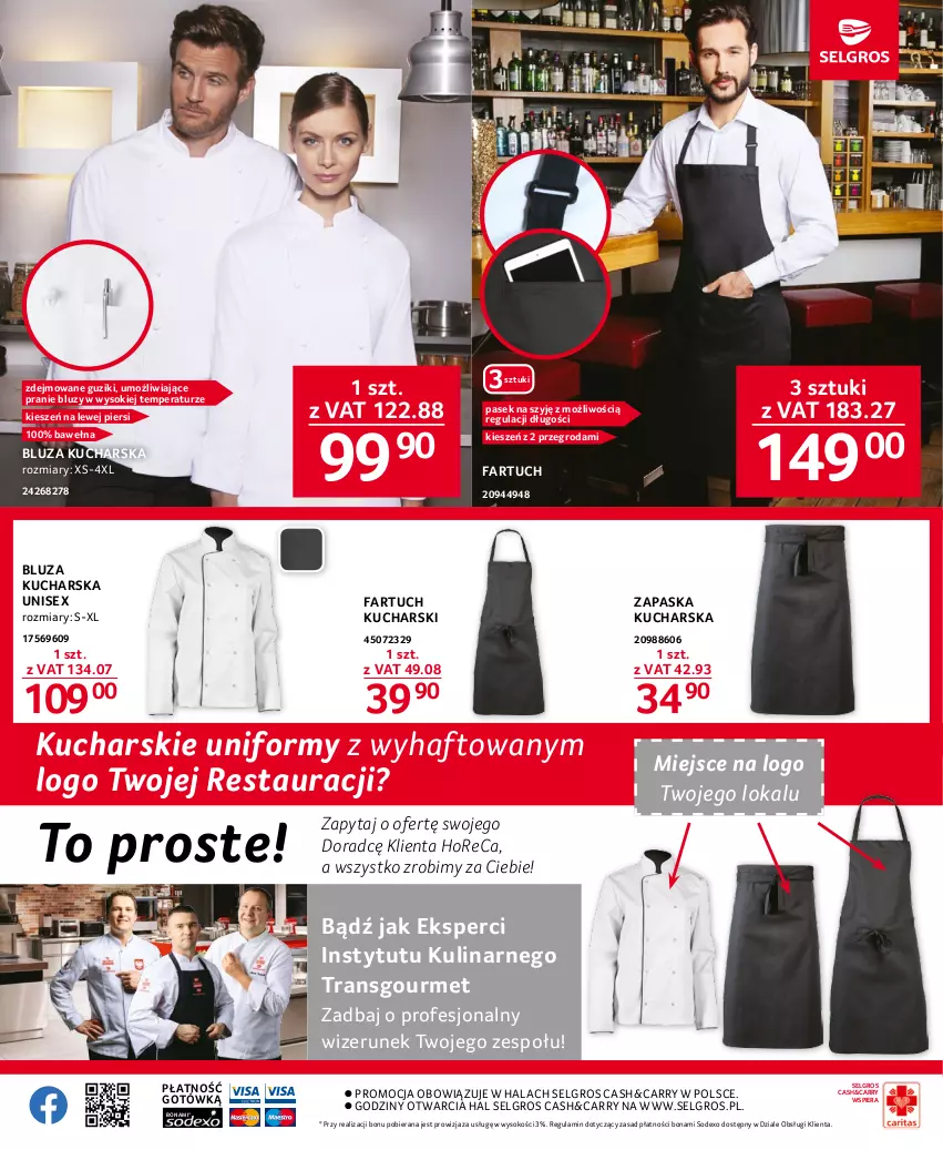 Gazetka promocyjna Selgros - Oferta gastronomiczna - ważna 18.05 do 31.05.2023 - strona 15 - produkty: Bluza, Fa, LG, Pasek, Sok, Tran, Wełna