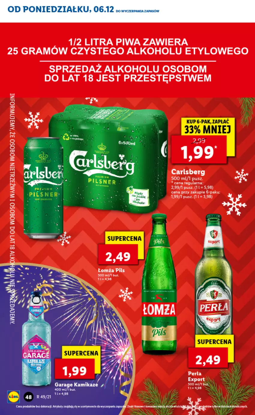 Gazetka promocyjna Lidl - GAZETKA - ważna 06.12 do 08.12.2021 - strona 48 - produkty: Gra, Piwa, Sos