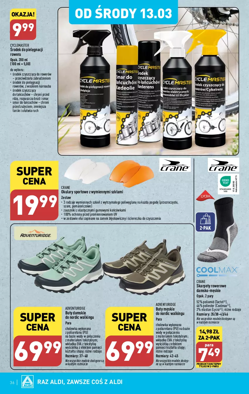 Gazetka promocyjna Aldi - Pełna oferta - ważna 11.03 do 16.03.2024 - strona 36 - produkty: Buty, Karp, Olma, Por, Rower, Sport, Top