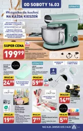 Gazetka promocyjna Aldi - Pełna oferta - Gazetka - ważna od 16.03 do 16.03.2024 - strona 43 - produkty: Piec, Sok, Ser, Trzepaczka, Pojemnik, Mikser, Forma do pieczenia, Wełna, Fartuch kuchenny, Rękawice, Ręcznik, Robot, Mikser ręczny, Fa