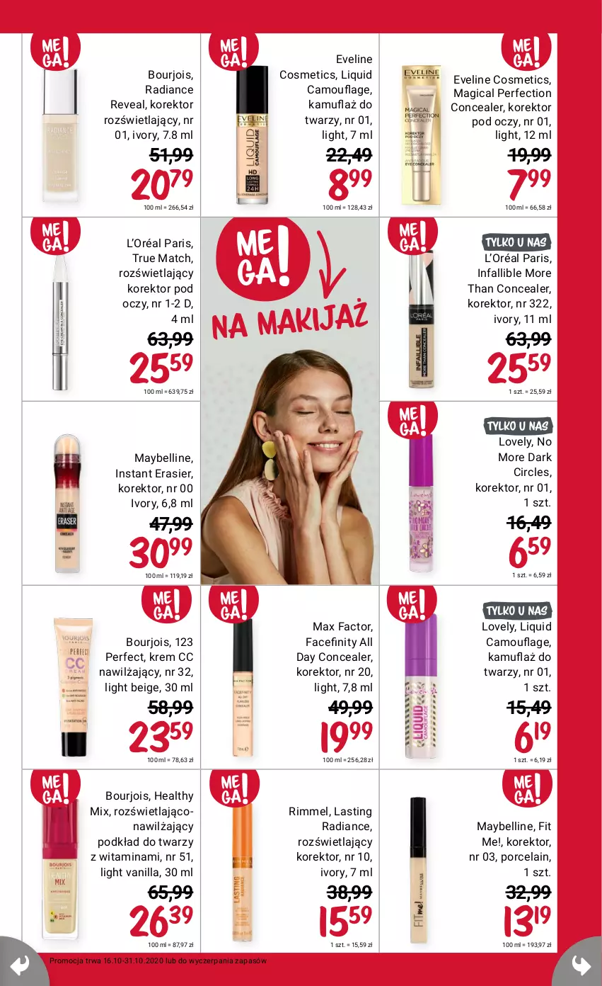 Gazetka promocyjna Rossmann - 16 październik - ważna 16.10 do 31.10.2021 - strona 5 - produkty: Bell, Eveline, Fa, L’Oréal, Lovely, Makijaż, Maybelline