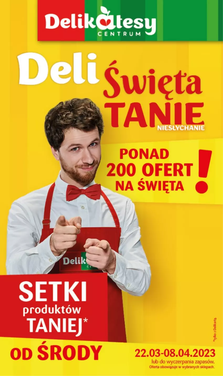 Gazetka promocyjna Delikatesy Centrum - Wielkanoc 22.03-08.04 - ważna 22.03 do 08.04.2023 - strona 1