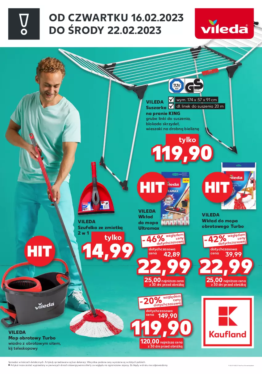 Gazetka promocyjna Kaufland - ZAPOWIEDŹ NASTĘPNEJ OFERTY - ważna 09.02 do 15.02.2023 - strona 2 - produkty: Gra, Mop, Rama, Suszarka, Suszarka na pranie, Szufelka, Teleskop, Vileda, Wiadro, Wieszak, Wkład do mopa