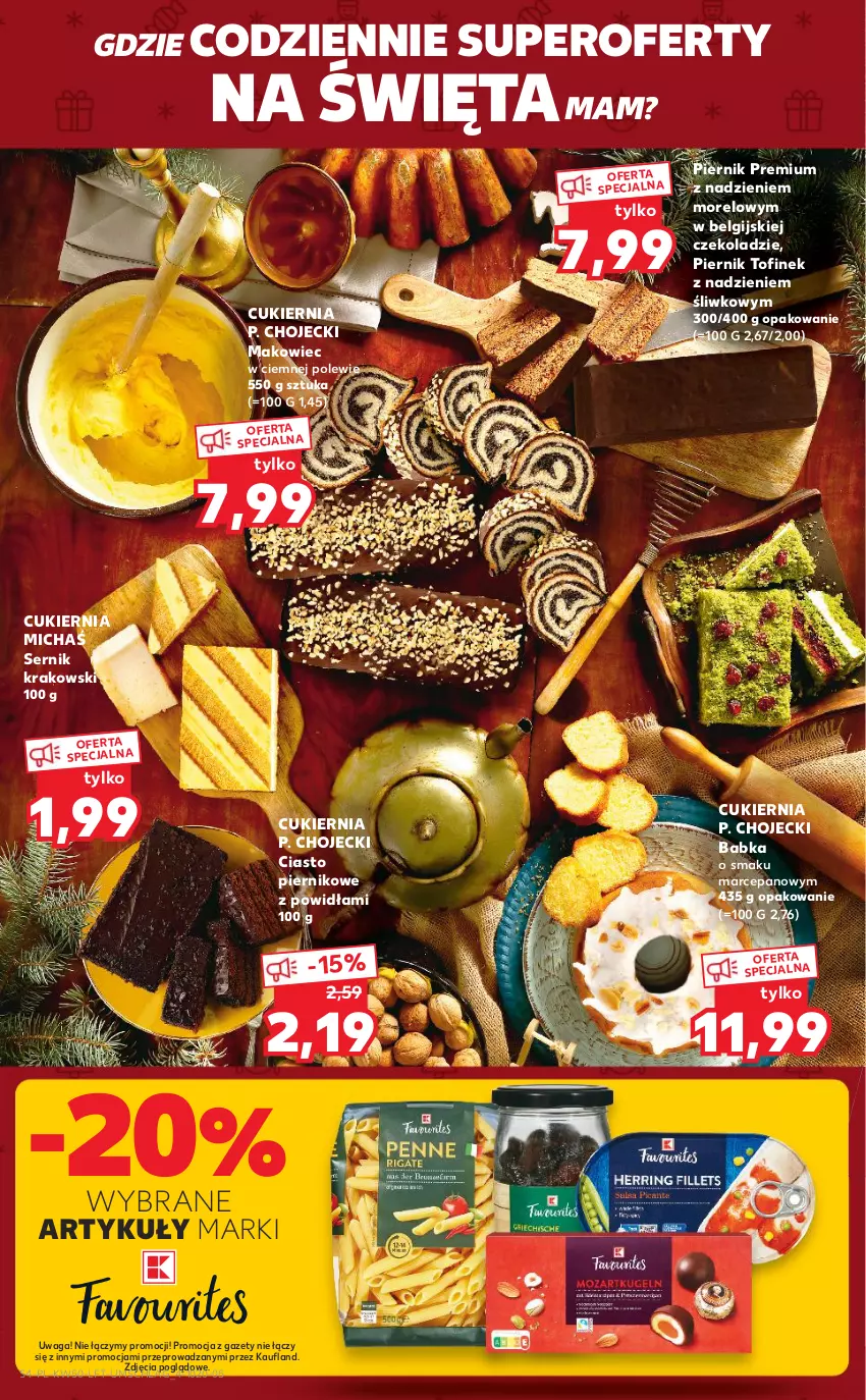 Gazetka promocyjna Kaufland - OFERTA TYGODNIA - ważna 16.12 do 21.12.2021 - strona 4 - produkty: Babka, Cukier, LG, Makowiec, Piernik, Ser, Waga