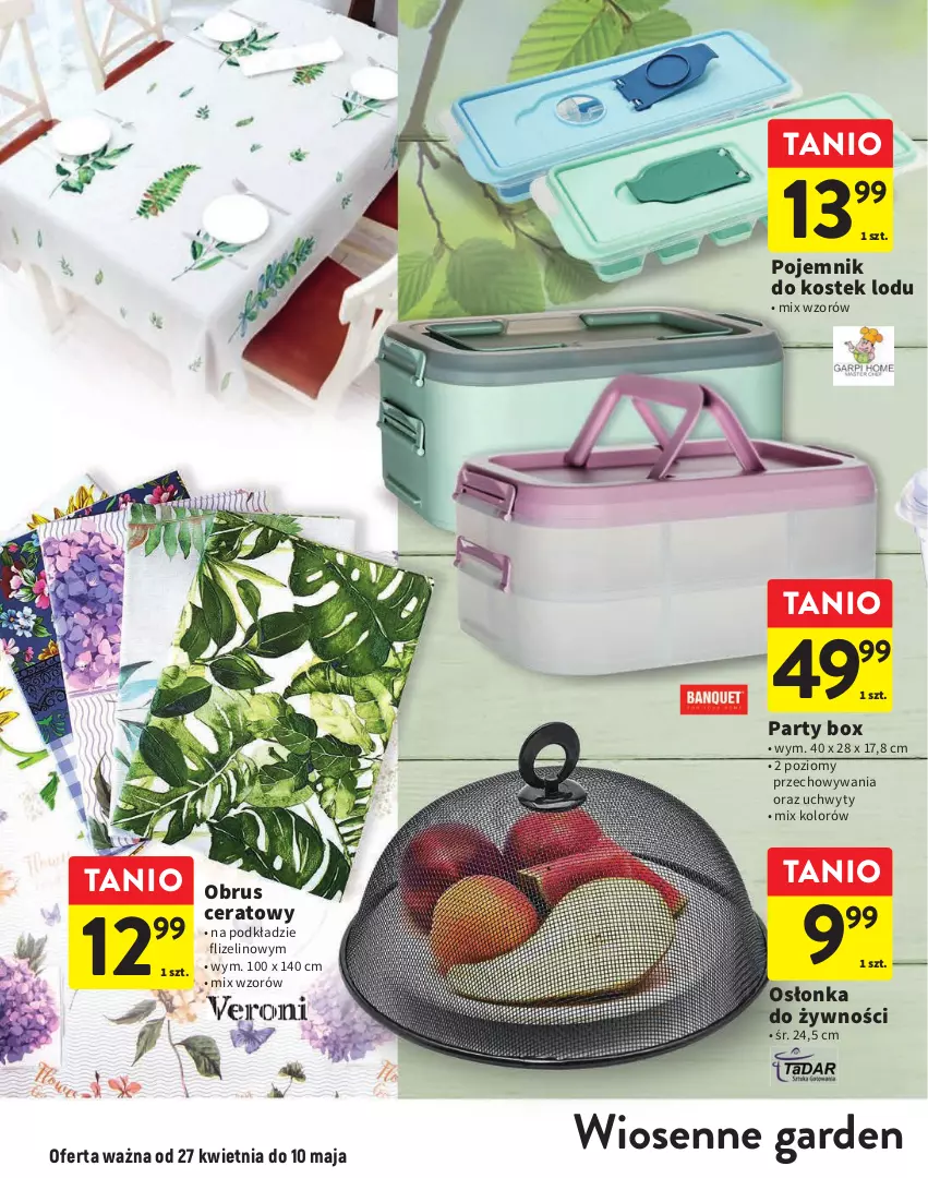 Gazetka promocyjna Intermarche - Gazetka Intermarche - ważna 27.04 do 10.05.2023 - strona 8 - produkty: Obrus, Osłonka, Podkład, Pojemnik, Stek, Uchwyty