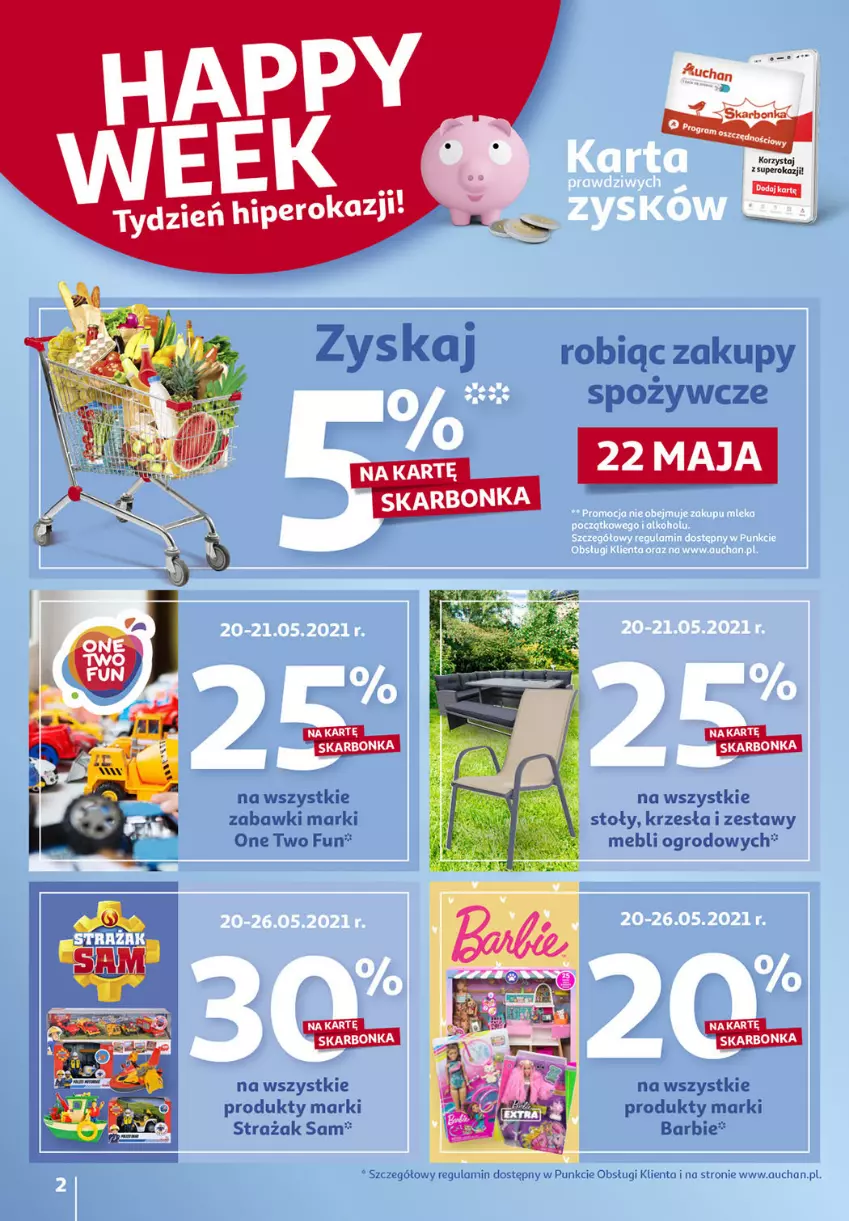 Gazetka promocyjna Auchan - Sezon na radość Hipermarkety - ważna 20.05 do 26.05.2021 - strona 2 - produkty: Barbie