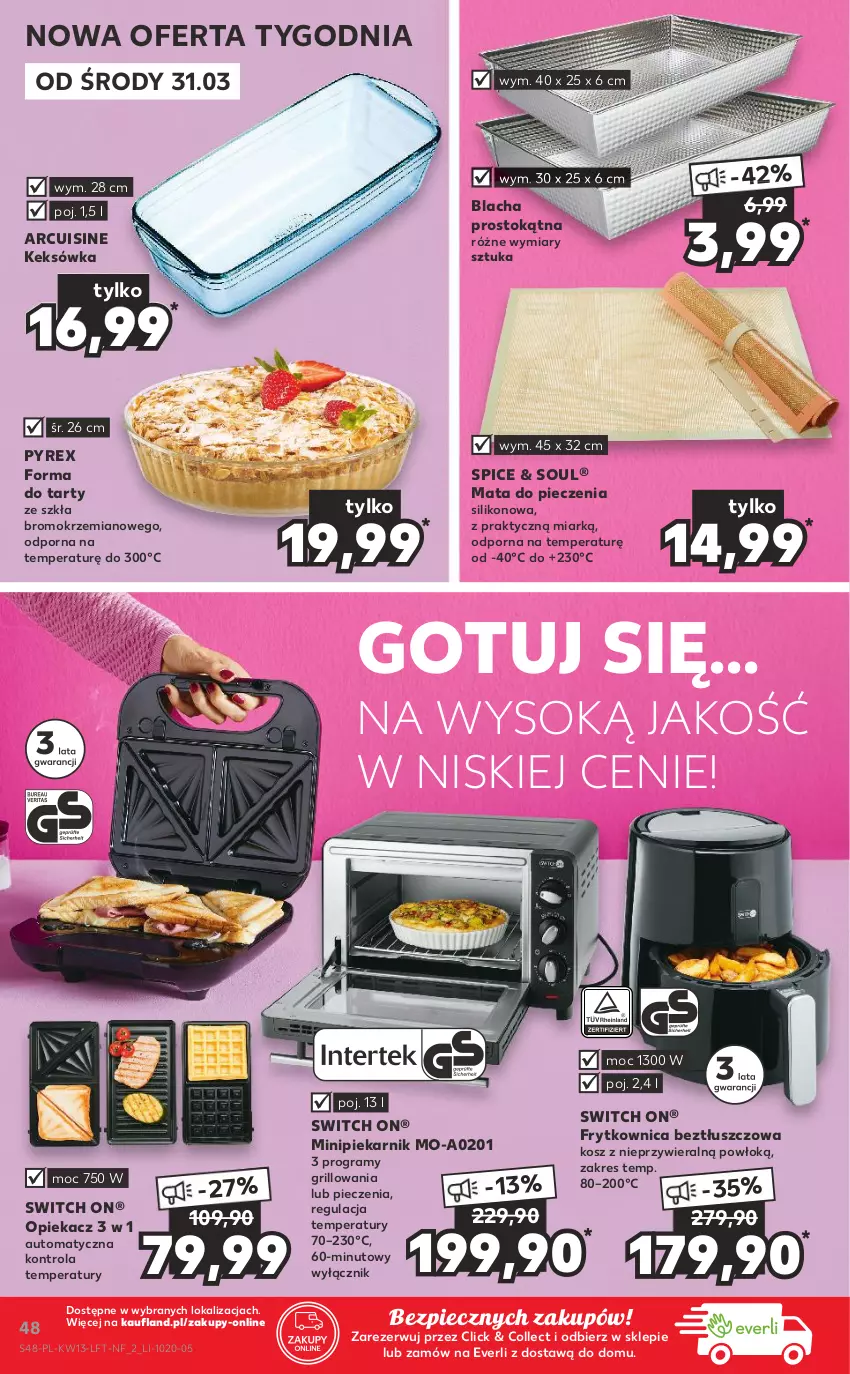 Gazetka promocyjna Kaufland - OFERTA TYGODNIA - ważna 31.03 do 07.04.2021 - strona 48 - produkty: Gra, Grill, Keksówka, Kosz, Minipiekarnik, Piec, Piekarnik, Por, Sok