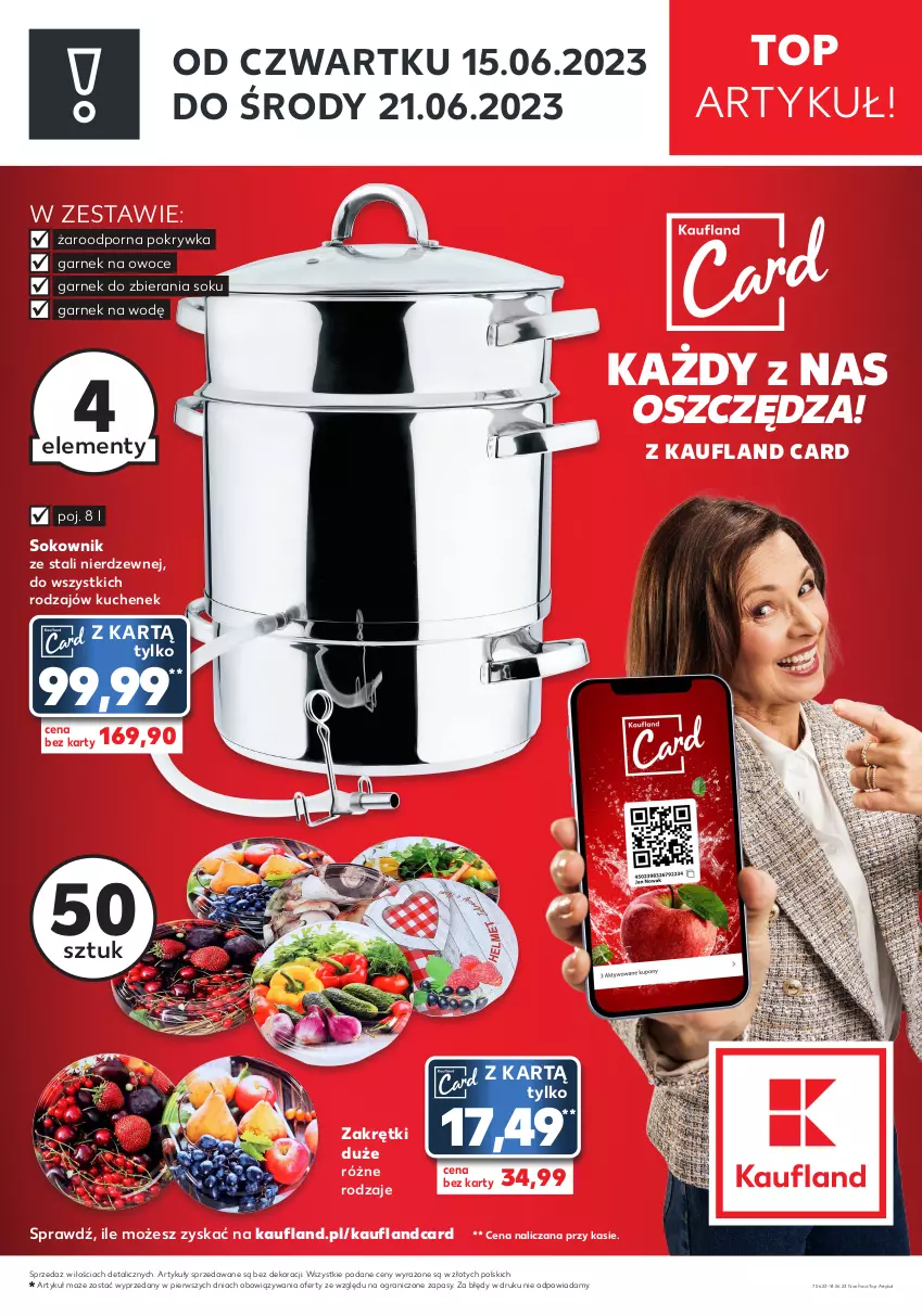 Gazetka promocyjna Kaufland - Zapowiedź oferty - ważna 07.06 do 14.06.2023 - strona 1 - produkty: Garnek, Gra, Owoce, Por, Sok, Top