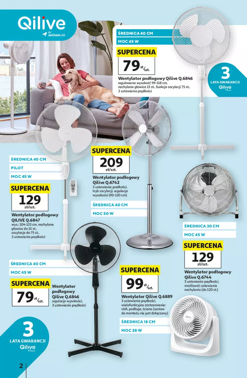Gazetka promocyjna Auchan - Wybierz Gazetka Wentylatory Hipermarket Auchan - ważna 05.06 do 17.06.2026 - strona 2 - produkty: LANA, Sok, Stół