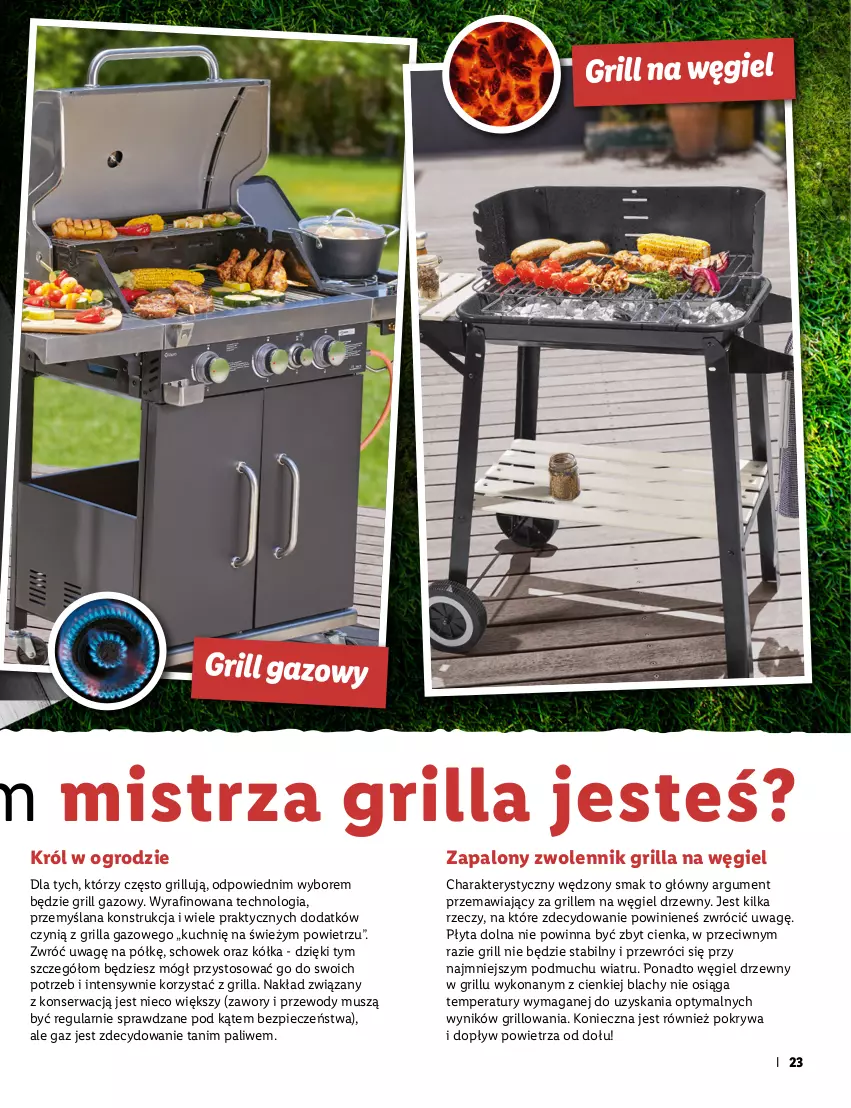 Gazetka promocyjna Lidl - KATALOG OGRÓD - ważna 25.04 do 12.06.2022 - strona 23 - produkty: Grill, Grill gazowy, LANA, Mus, Piec, Płyta, Pokrywa, Ser, Węgiel drzewny