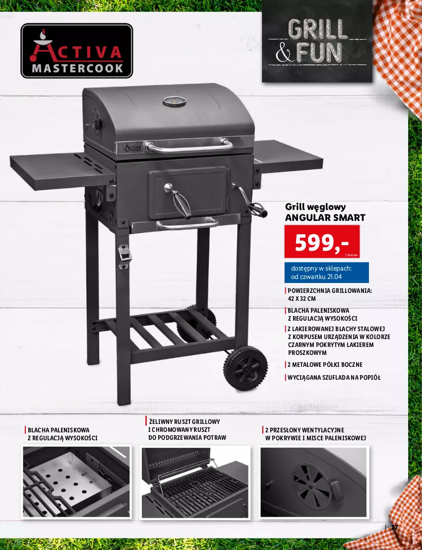 Gazetka promocyjna Lidl - KATALOG OGRÓD - ważna 25.04 do 12.06.2022 - strona 27 - produkty: Grill, Lakier, Palenisko, Sok