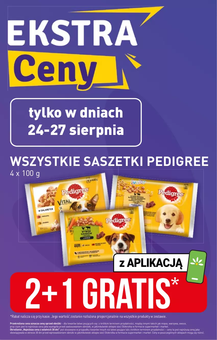 Gazetka promocyjna Stokrotka - Market - ważna 24.08 do 30.08.2023 - strona 7 - produkty: Gra, Pedigree, Por