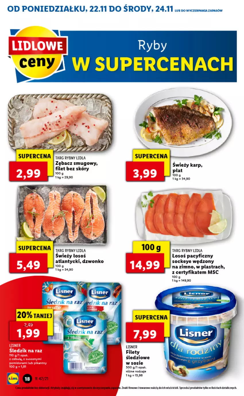 Gazetka promocyjna Lidl - GAZETKA - ważna 22.11 do 24.11.2021 - strona 18 - produkty: Lisner