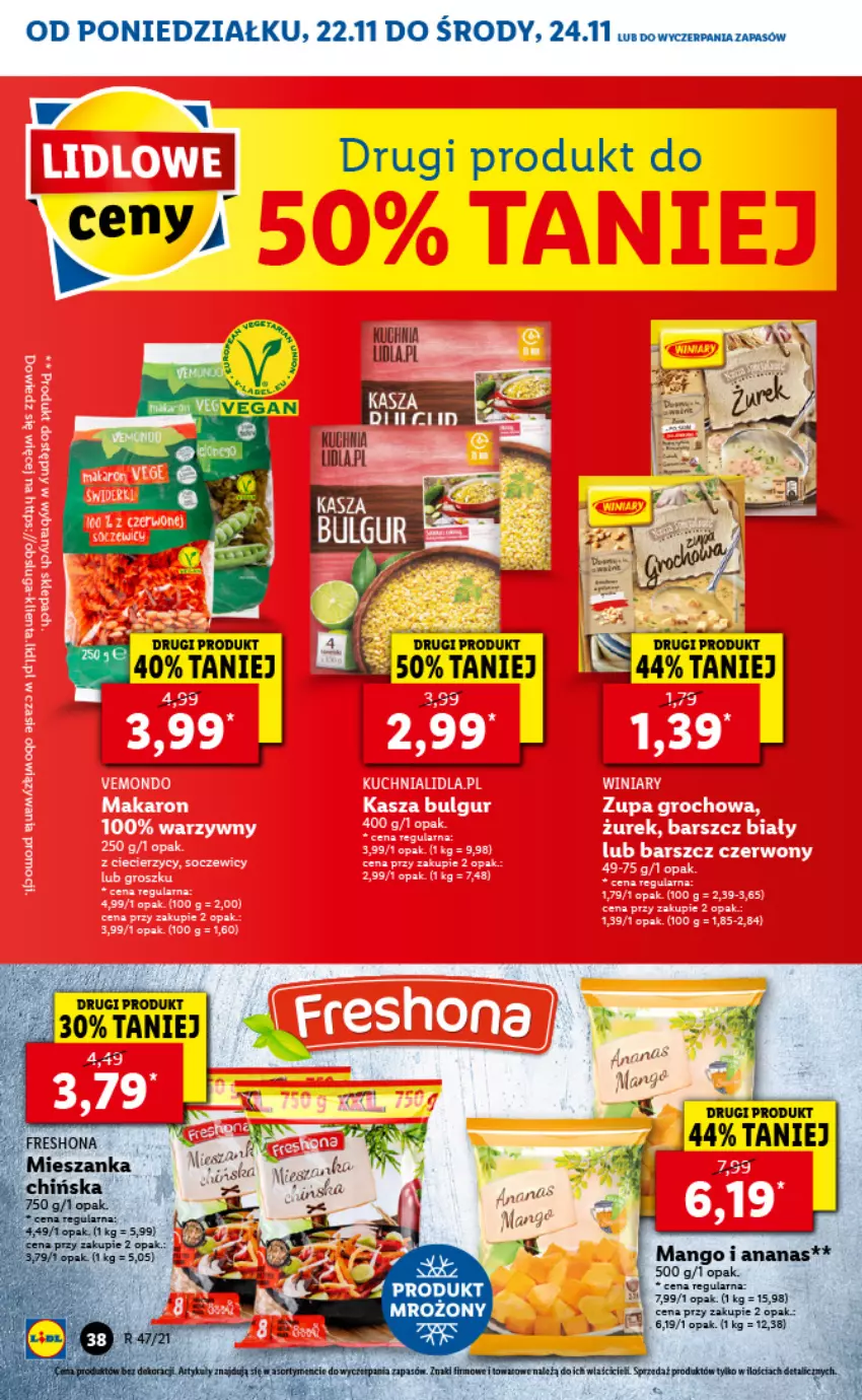 Gazetka promocyjna Lidl - GAZETKA - ważna 22.11 do 24.11.2021 - strona 38 - produkty: Ananas, Fa, Kuchnia, Mango