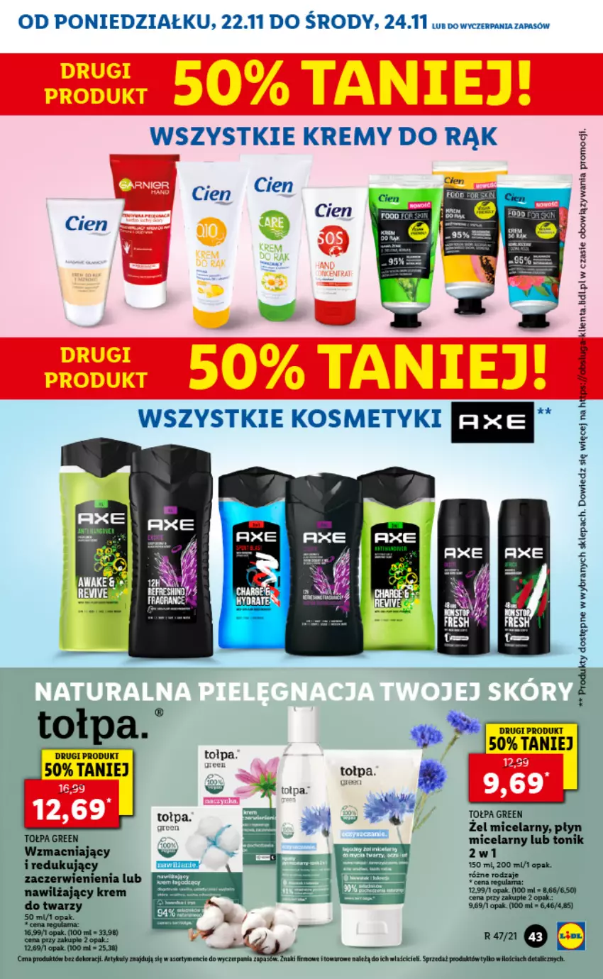 Gazetka promocyjna Lidl - GAZETKA - ważna 22.11 do 24.11.2021 - strona 43 - produkty: Panda, Tołpa, Tonik