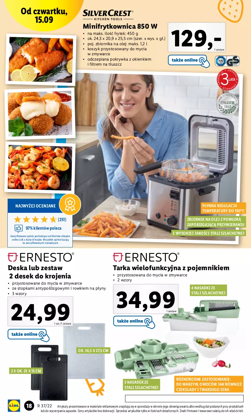 Gazetka promocyjna Lidl - GAZETKA - ważna 12.09 do 17.09.2022 - strona 20 - produkty: Kosz, Olej, Pojemnik, Ser, Sok, Tarka, Tarka wielofunkcyjna, Top, Tran