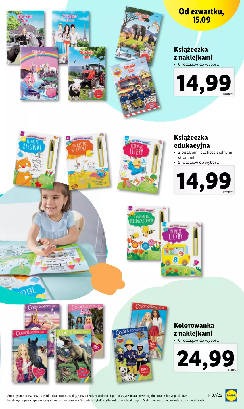 Gazetka promocyjna Lidl - GAZETKA - ważna 12.09 do 17.09.2022 - strona 36 - produkty: Klej, Kolorowanka