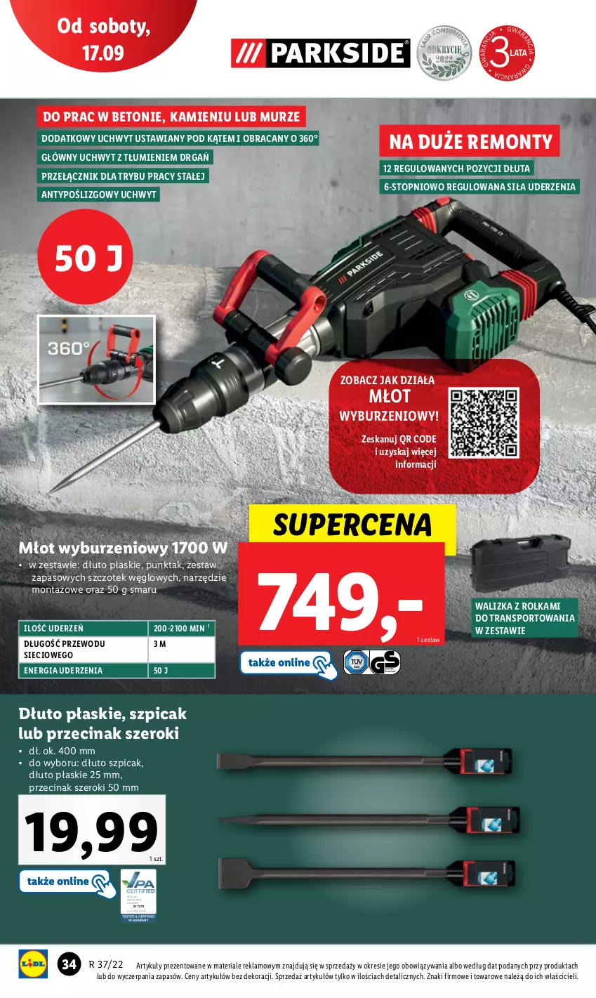 Gazetka promocyjna Lidl - GAZETKA - ważna 12.09 do 17.09.2022 - strona 38 - produkty: Młot, Por, Sport, Szpic, Top, Tran, Walizka