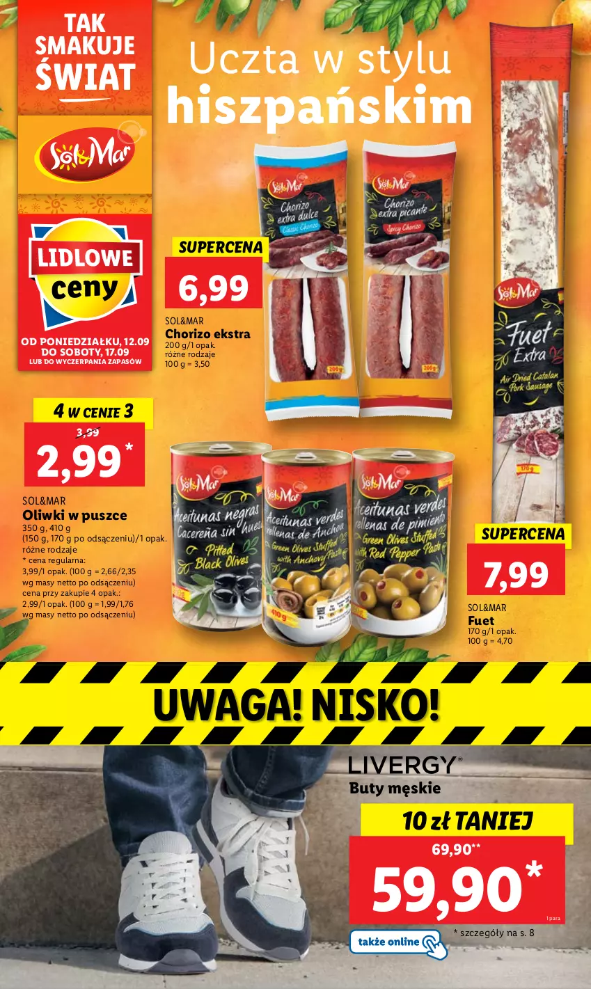 Gazetka promocyjna Lidl - GAZETKA - ważna 12.09 do 17.09.2022 - strona 48 - produkty: Buty, Oliwki, Waga