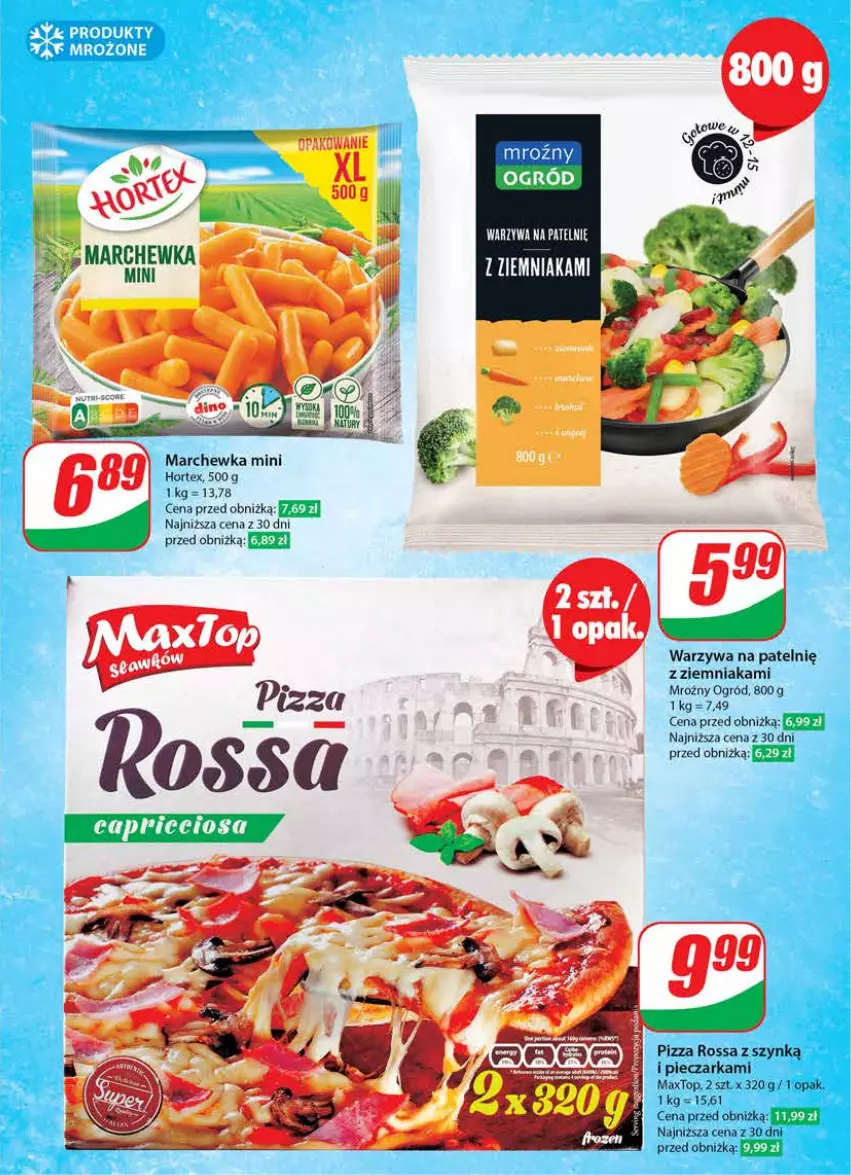 Gazetka promocyjna Dino - Gazetka 37 / 2024 - ważna 11.09 do 17.09.2024 - strona 25 - produkty: Hortex, Marchewka, Ogród, Piec, Pieczarka, Pizza, Por, Top, Warzywa